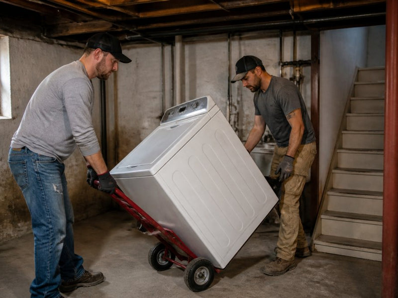 How to Remove an Old Washing Machine from a Basement